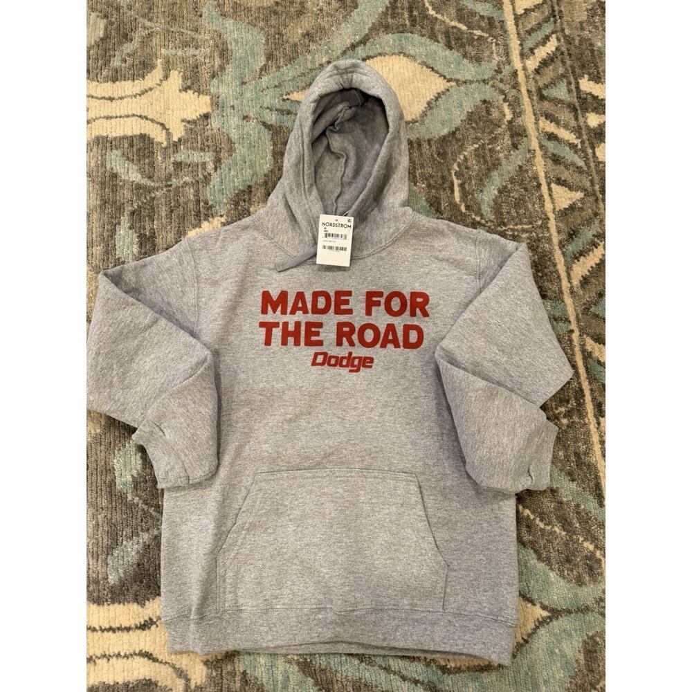 Philcos Kids' Dodge Made For The Road Cotton Hoodie Grey Kids Sz M NWT